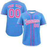 Custom Personalized Star Graffiti Pattern Authentic Baseball Jersey Big Size