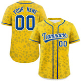 Custom Personalized Star Graffiti Pattern Authentic Baseball Jersey for Men
