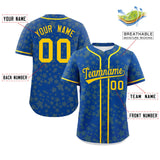 Custom Personalized Star Graffiti Pattern Authentic Baseball Jersey for Men