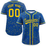 Custom Personalized Star Graffiti Pattern Authentic Baseball Jersey for Men