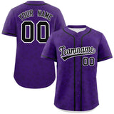 Custom Personalized Star Graffiti Pattern Authentic Baseball Jersey for Men