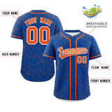Custom Personalized Star Graffiti Pattern Authentic Baseball Jersey for Men