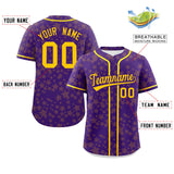 Custom Personalized Star Graffiti Pattern Authentic Baseball Jersey for Men