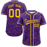 Custom Personalized Star Graffiti Pattern Authentic Baseball Jersey for Men