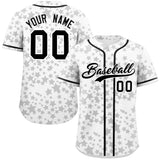 Custom Graffiti Pattern Personalized Star Authentic Baseball Jersey