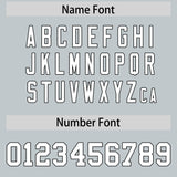 Custom Silver Black Personalized Color Block Authentic Baseball jersey