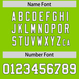 Custom Neon Green Black Personalized Color Block Authentic Baseball jersey