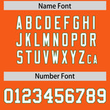 Custom Orange Kelly Green Personalized Color Block Authentic Baseball jersey