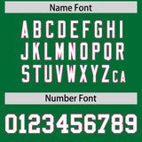 Custom Kelly Green Pink Personalized Color Block Authentic Baseball jersey