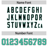 Custom White Bright Green Personalized Color Block Authentic Baseball jersey