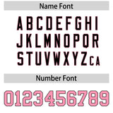 Custom White Light Pink Personalized Color Block Authentic Baseball jersey