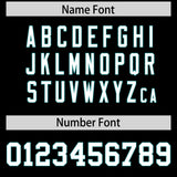 Custom Black Aqua Personalized Color Block Authentic Baseball jersey