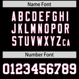 Custom Black Pink Personalized Color Block Authentic Baseball jersey