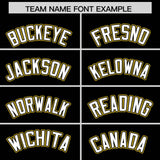 Custom Black Old Gold Personalized Color Block Authentic Baseball jersey