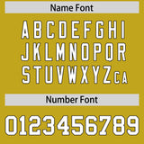 Custom Old Gold Black Personalized Color Block Authentic Baseball jersey