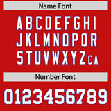 Custom Red Royal Personalized Color Block Authentic Baseball jersey