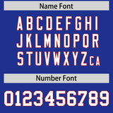 Custom Royal Red Personalized Color Block Authentic Baseball jersey