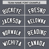 Custom Gray Black Personalized Color Block Authentic Baseball jersey
