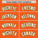 Custom Orange Kelly Green Personalized Color Block Authentic Baseball jersey