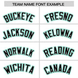 Custom White Bright Green Personalized Color Block Authentic Baseball jersey