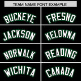 Custom Black Kelly Green Personalized Color Block Authentic Baseball jersey