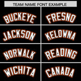 Custom Black Orange Personalized Color Block Authentic Baseball jersey