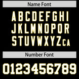 Custom Black Gold Personalized Color Block Authentic Baseball jersey