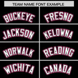 Custom Black Pink Personalized Color Block Authentic Baseball jersey