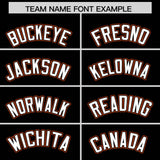 Custom Black Texas Orange Personalized Color Block Authentic Baseball jersey