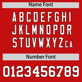 Custom Red Black Personalized Color Block Authentic Baseball jersey