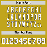 Custom Old Gold Black Personalized Color Block Authentic Baseball jersey