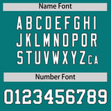 Custom Aqua Black Personalized Color Block Authentic Baseball jersey