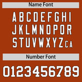 Custom Texas Orange Black Personalized Color Block Authentic Baseball jersey