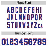 Custom White Royal Personalized Color Block Authentic Baseball jersey