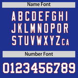 Custom Royal Red Personalized Color Block Authentic Baseball jersey