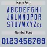 Custom Silver Royal Personalized Color Block Authentic Baseball jersey