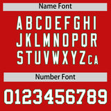 Custom Red Kelly Green Personalized Color Block Authentic Baseball jersey