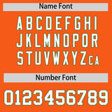 Custom Orange Kelly Green Personalized Color Block Authentic Baseball jersey