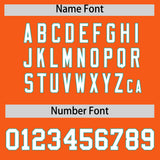 Custom Orange Aqua Personalized Color Block Authentic Baseball jersey