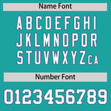 Custom Aqua Purple Personalized Color Block Authentic Baseball jersey