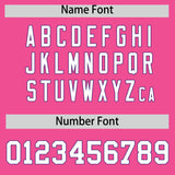 Custom Pink Purple Personalized Color Block Authentic Baseball jersey