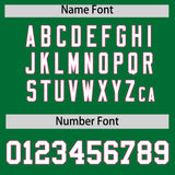 Custom Kelly Green Pink Personalized Color Block Authentic Baseball jersey