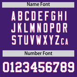 Custom Purple Pink Personalized Color Block Authentic Baseball jersey