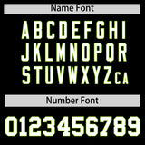 Custom Black Neon Green Personalized Color Block Authentic Baseball jersey