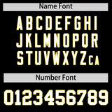 Custom Black Gold Personalized Color Block Authentic Baseball jersey