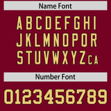 Custom Crimson Black Personalized Color Block Authentic Baseball jersey