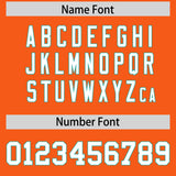 Custom Orange Aqua Personalized Color Block Authentic Baseball jersey