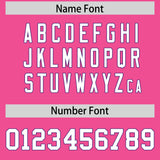 Custom Pink Purple Personalized Color Block Authentic Baseball jersey