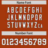 Custom Texas Orange Black Personalized Color Block Authentic Baseball jersey