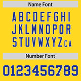 Custom Gold Royal Personalized Color Block Authentic Baseball jersey